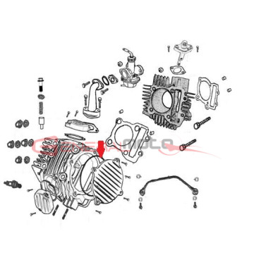 Oring cover sx testa 160 4S