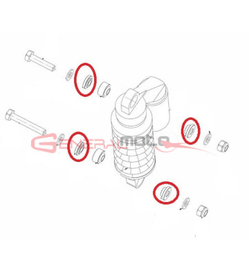 BOCCOLA SNODO SFERICO CON OR
