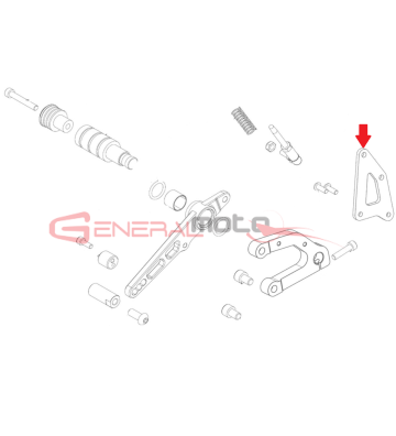 Supporto pompa freno posteriore