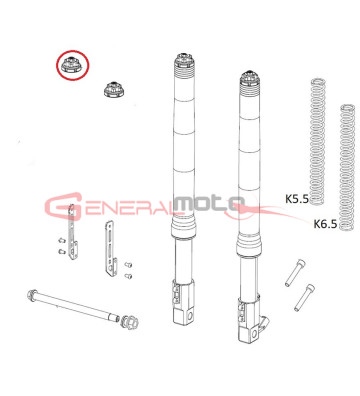 Tappo forcella destro MUPO GP-2