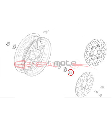 Distanziale laterale ruota anteriore (dal 2021)