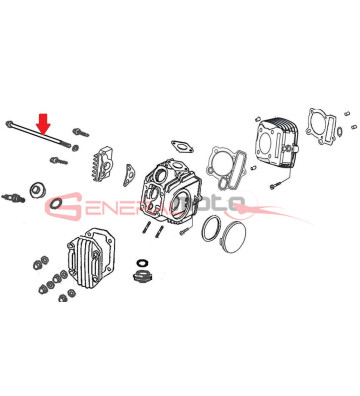 Vite motore M6x110 Ohvale 110 4S