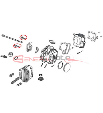 Vite motore M6x25 Ohvale 110 4S