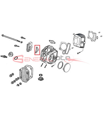 Guarnizione coperchio testa destro Ohvale 110 4S