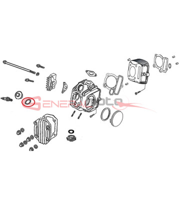O-ring coperchio valvole Ohvale 110 4S