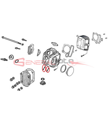 Prigioniero testa motore Ohvale 110 4S