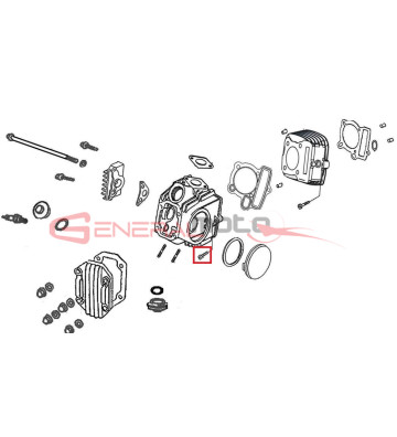 Vite motore M6x23 Ohvale 110 4S