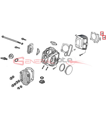 Spina centraggio motore 8x12x7 Ohvale 110 4S
