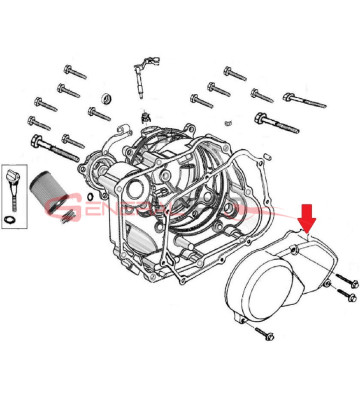 Coperchio accensione Ohvale 110 4S