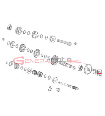 Albero secondario cambio Ohvale 160