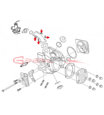 Vite motore M6x25 Ohvale 110 A ZS