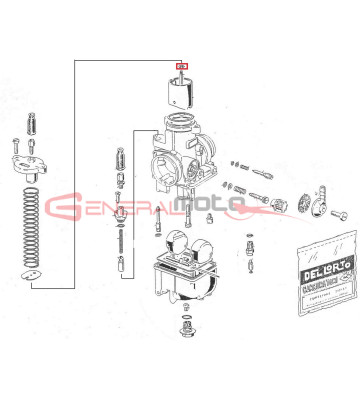 Piastrina Dell'Orto PHBH 28