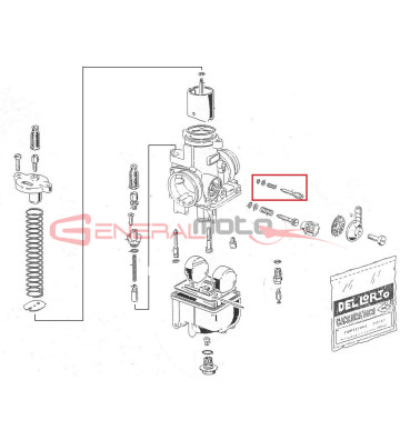 Fermaglio spillo conico Dell'Orto PHBH 28