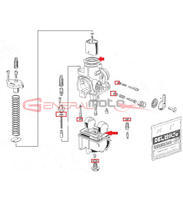 Vite pipetta Dell'Orto PHBH 28