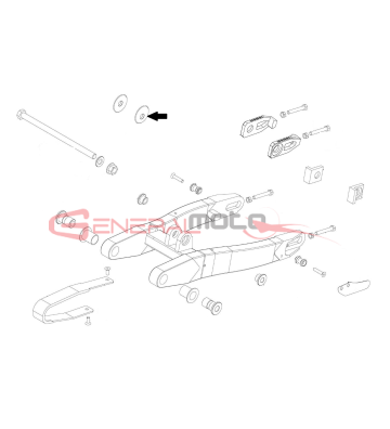 Rondella perno forcellone...