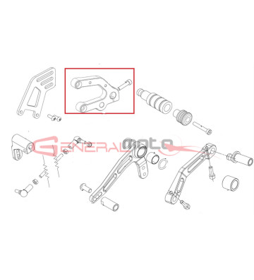 Supporto pedana sinistra