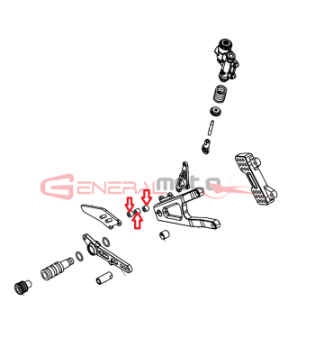Distanziale pedana freno...