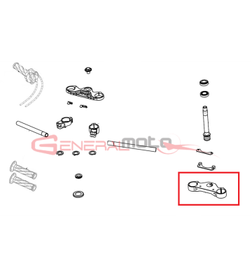 Piastra inferiore sterzo...