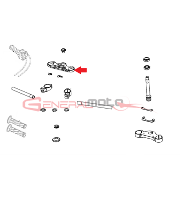 Piastra superiore sterzo...