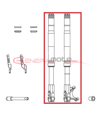 Forcella completa Ohvale GP-7
