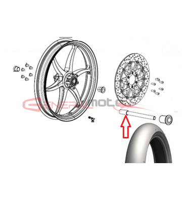 Perno ruota anteriore...