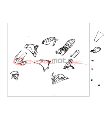 Kit completo carene grezzo...