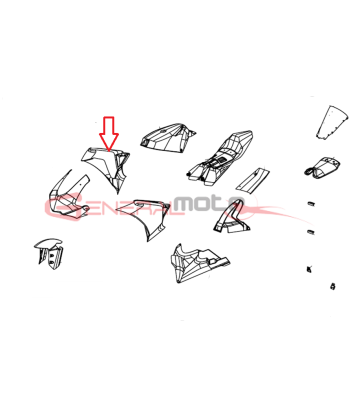 Carena laterale destra...