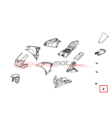 STAFFA SX SUPP POST. VASCA...