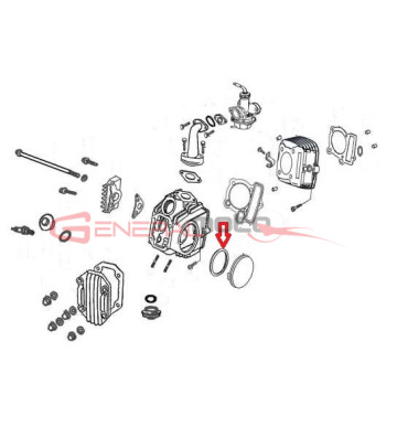 Guarnizione coperchio sx 110 4S